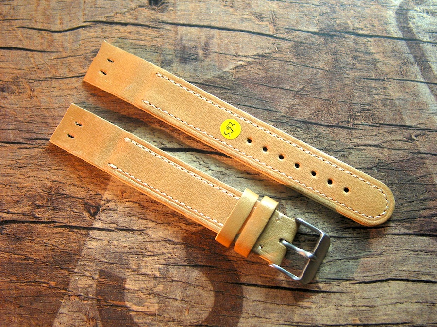 18 mm Military Calf Leather custom Strap No 593
