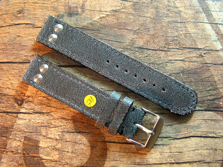 20 mm Juchten Leather custom Strap No 588