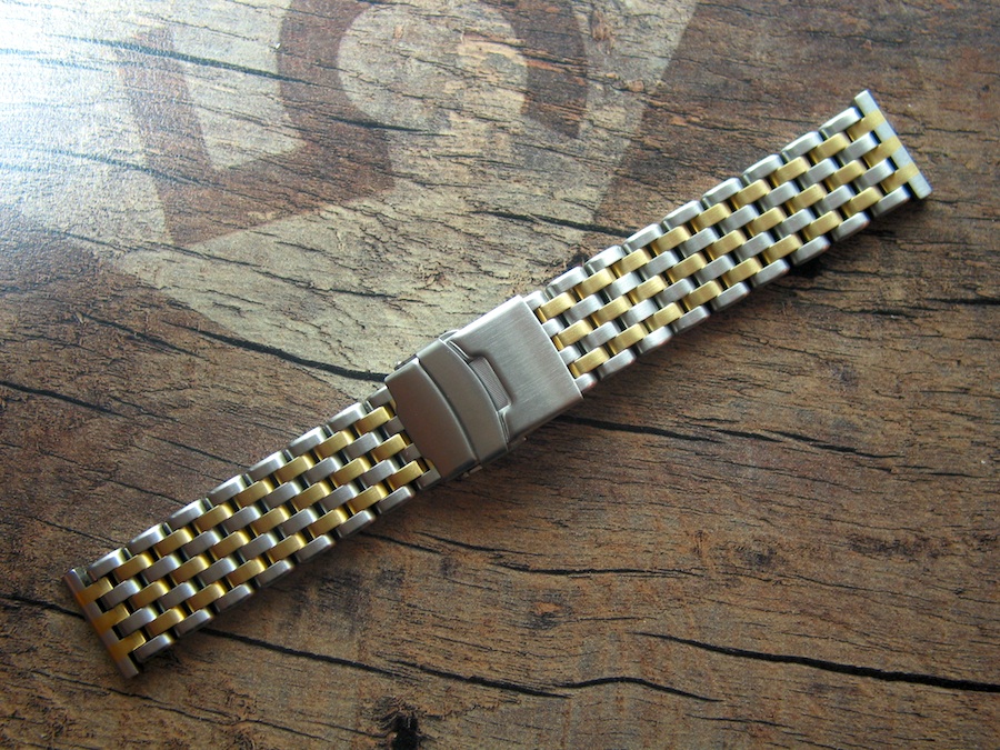 ROWI 22/20 mm BiColor solid Steel Bracelet made in Germany  4252