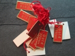 15 Hang Tags „Gold 333“ No224