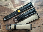 20/16 mm black faux Shark Chrono Strap No 350