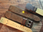 24 mm NIMITZ vint. Leather custom Strap No 609