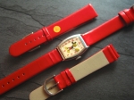 Character Watch Straps  18/16 mm red No 286