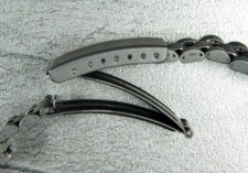 Vintage 20/16 mm Black ss Bracelet with Divers clasp
