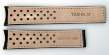 Heuer leather straps for deployant clasps