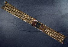 Omega 18 mm y gold plated ss bracelet Ref. 1451/439