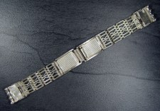 Vintage Russian solid silver 15 mm Bracelet with Springs made ca
