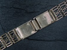 Vintage Russian solid silver 15 mm Bracelet with Springs made ca