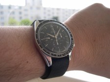 Omega Velcro strap 20 mm black