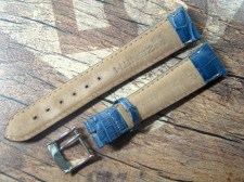 ZENITH Louisiana Alligator Strap Ref. 474  blue 20/16 mm