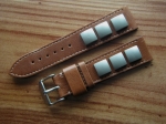 Rivet Strap by Jürgens Germany 22/20 mm brown No84