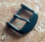 Steel Buckle 18 mm black PVD No 342