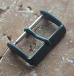 Steel Buckle 22 mm black PVD No 46