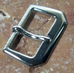 Vintage 16 mm silver white plated Buckle No 24