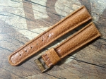 ZENITH Bull Leather Strap vintage from the 60s, dark brown 20/16