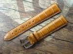 ZENITH Louisiana Alligator Strap Ref. 477  Honey brown 20/16 mm