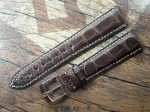 ZENITH Louisiana Alligator Strap Ref. 358  dark brown 20/16 mm