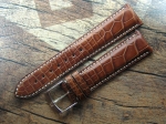 ZENITH Louisiana Alligator Strap Ref. 465 tan brown 21/18 mm